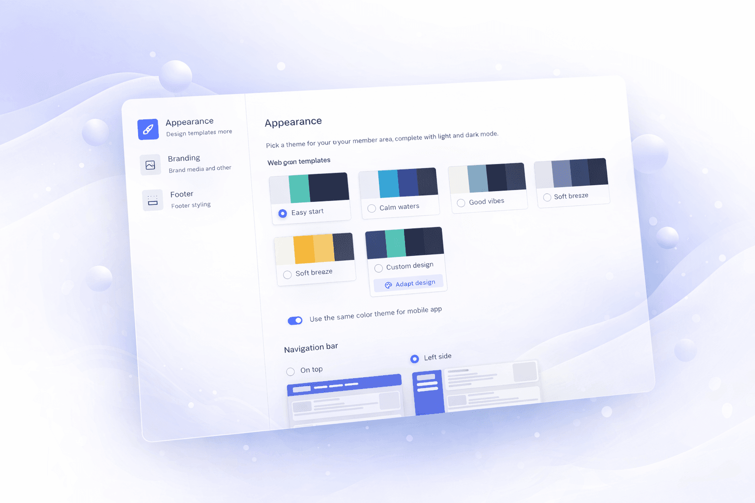 MembershipArea feature 1