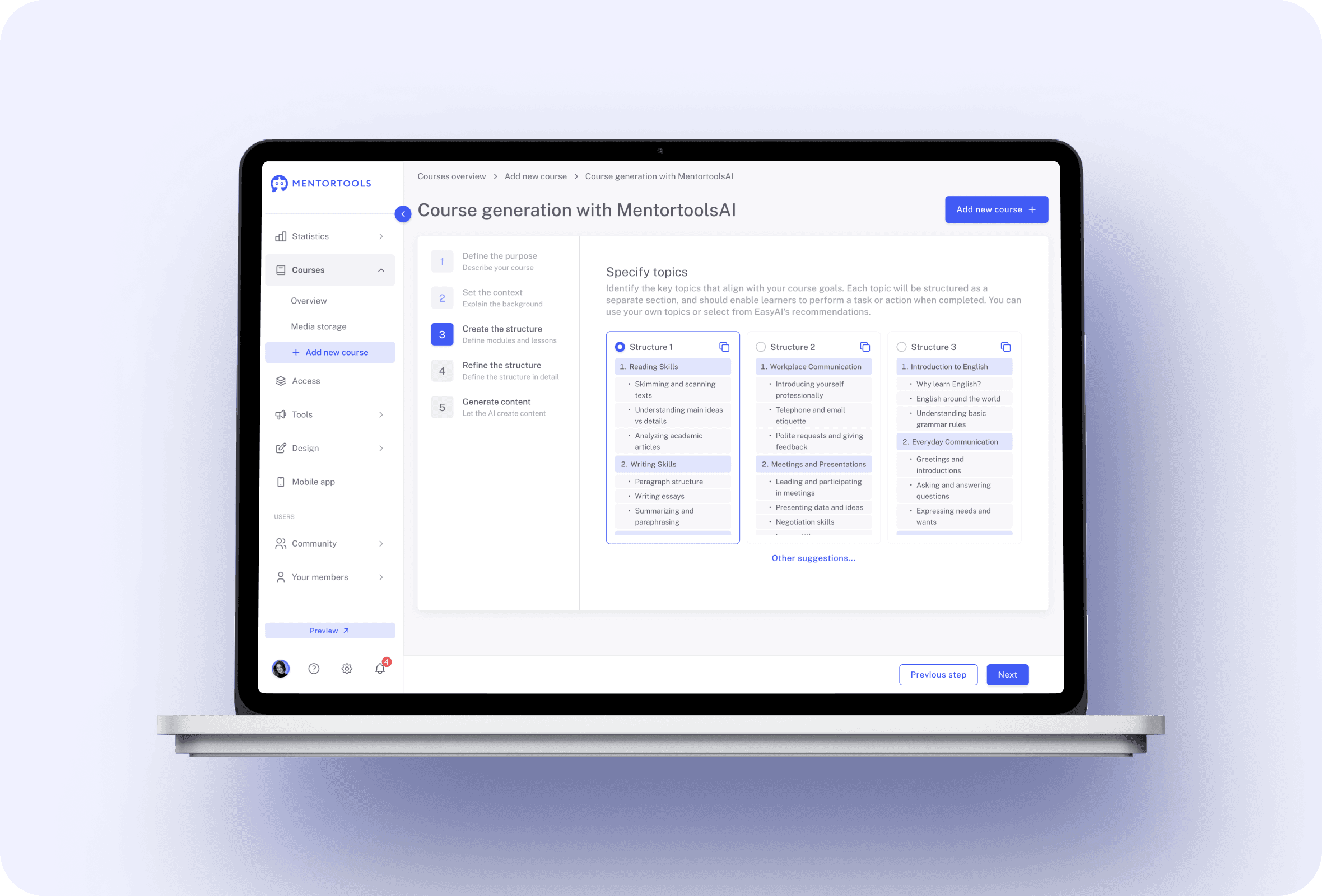 AI Course Generation