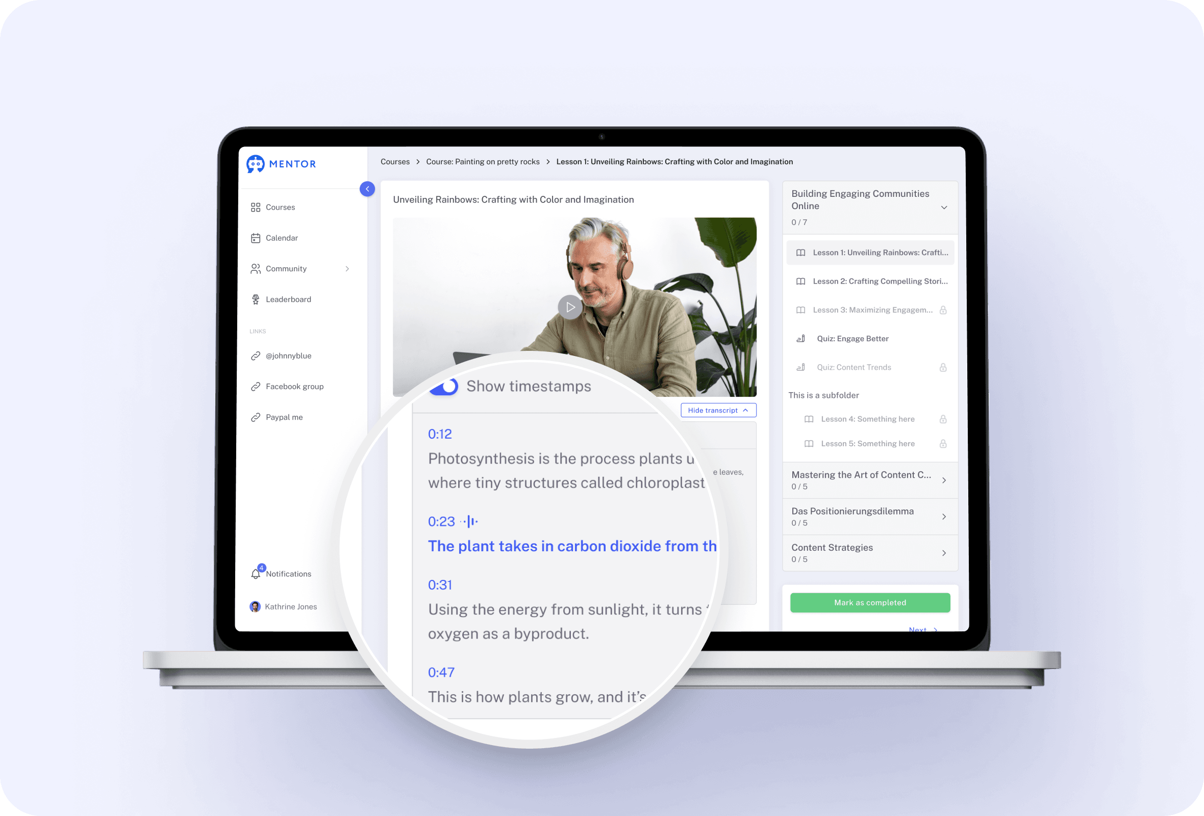 Content grounded replies