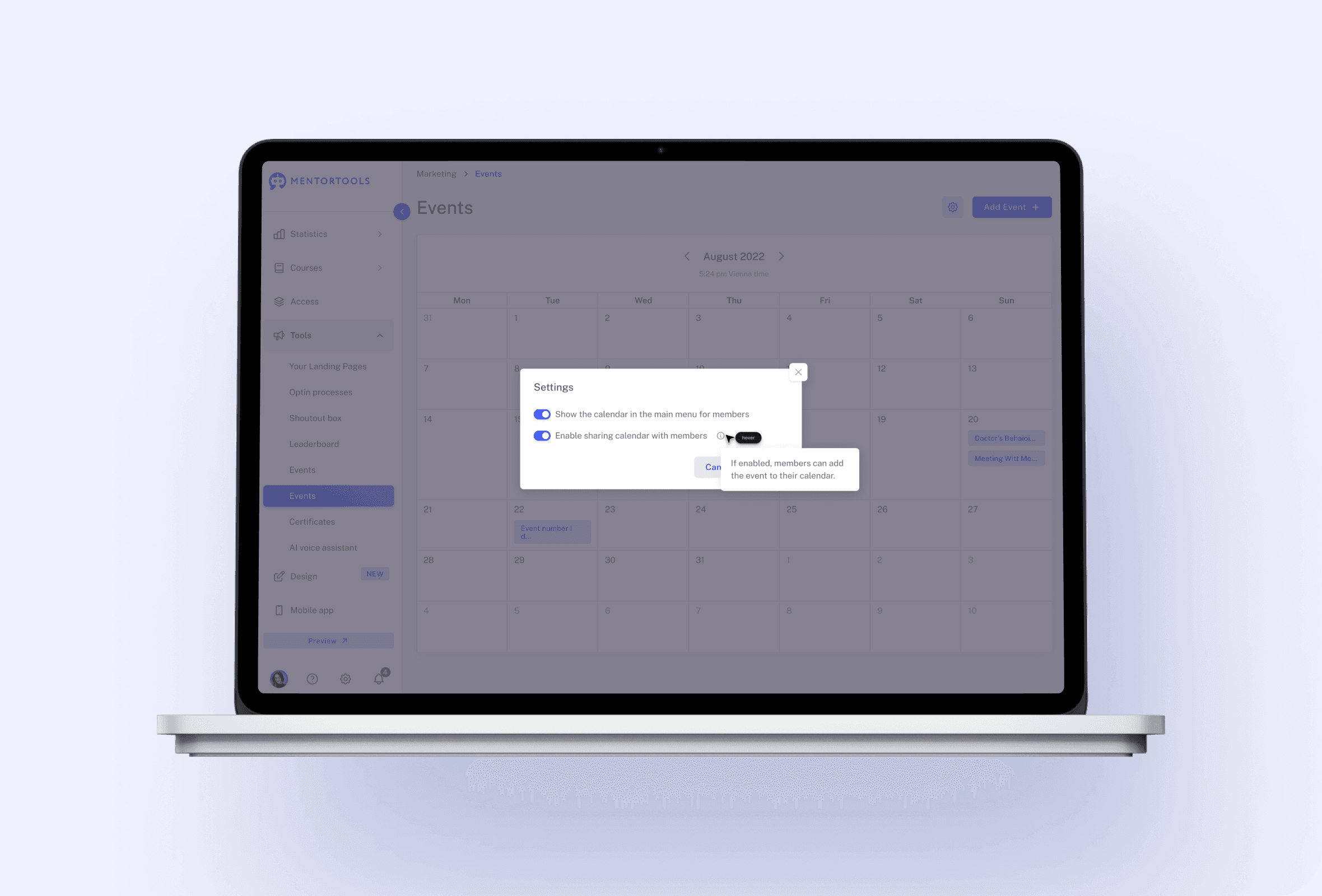 InteractivityCalendar feature 2