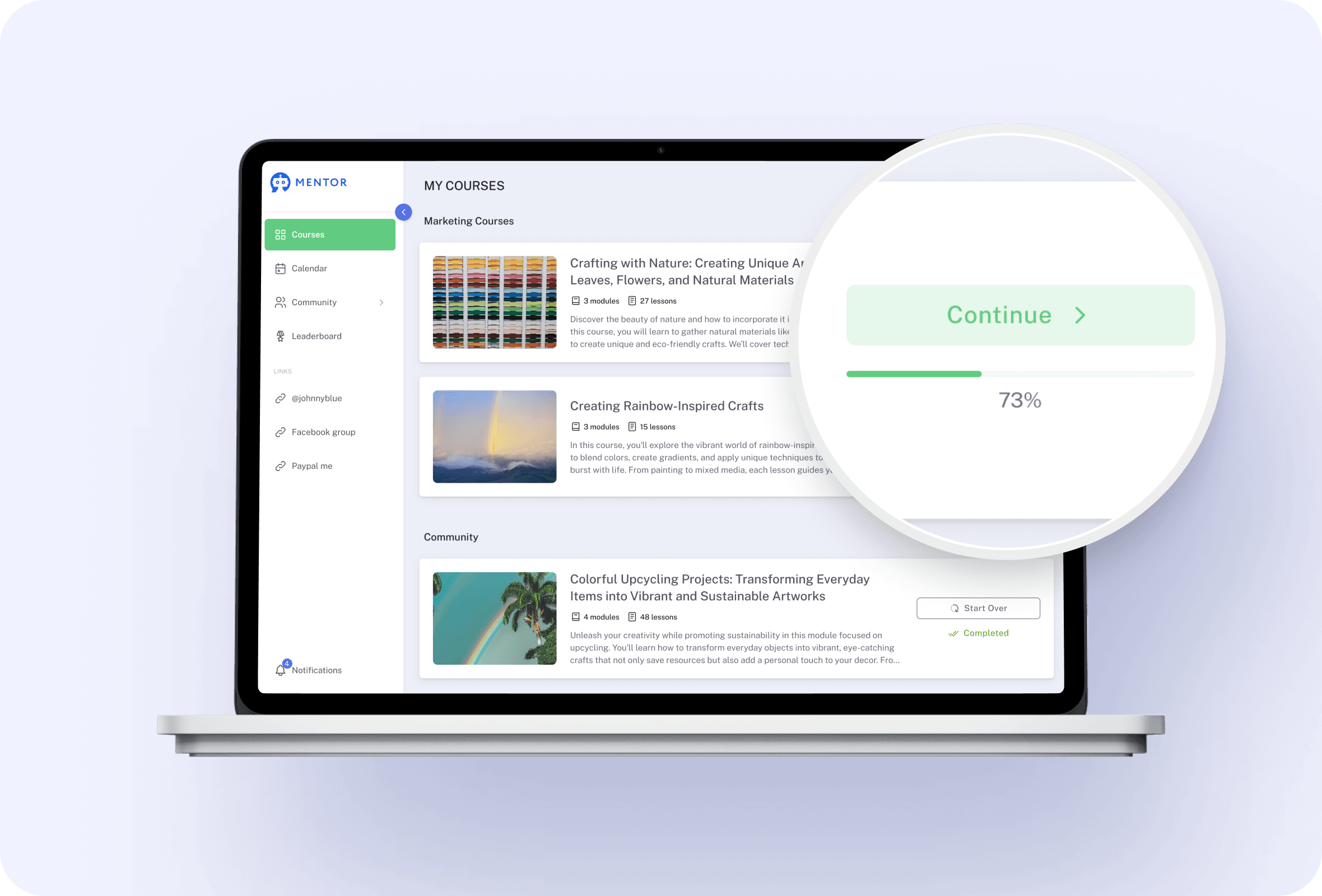 Progress and analytics