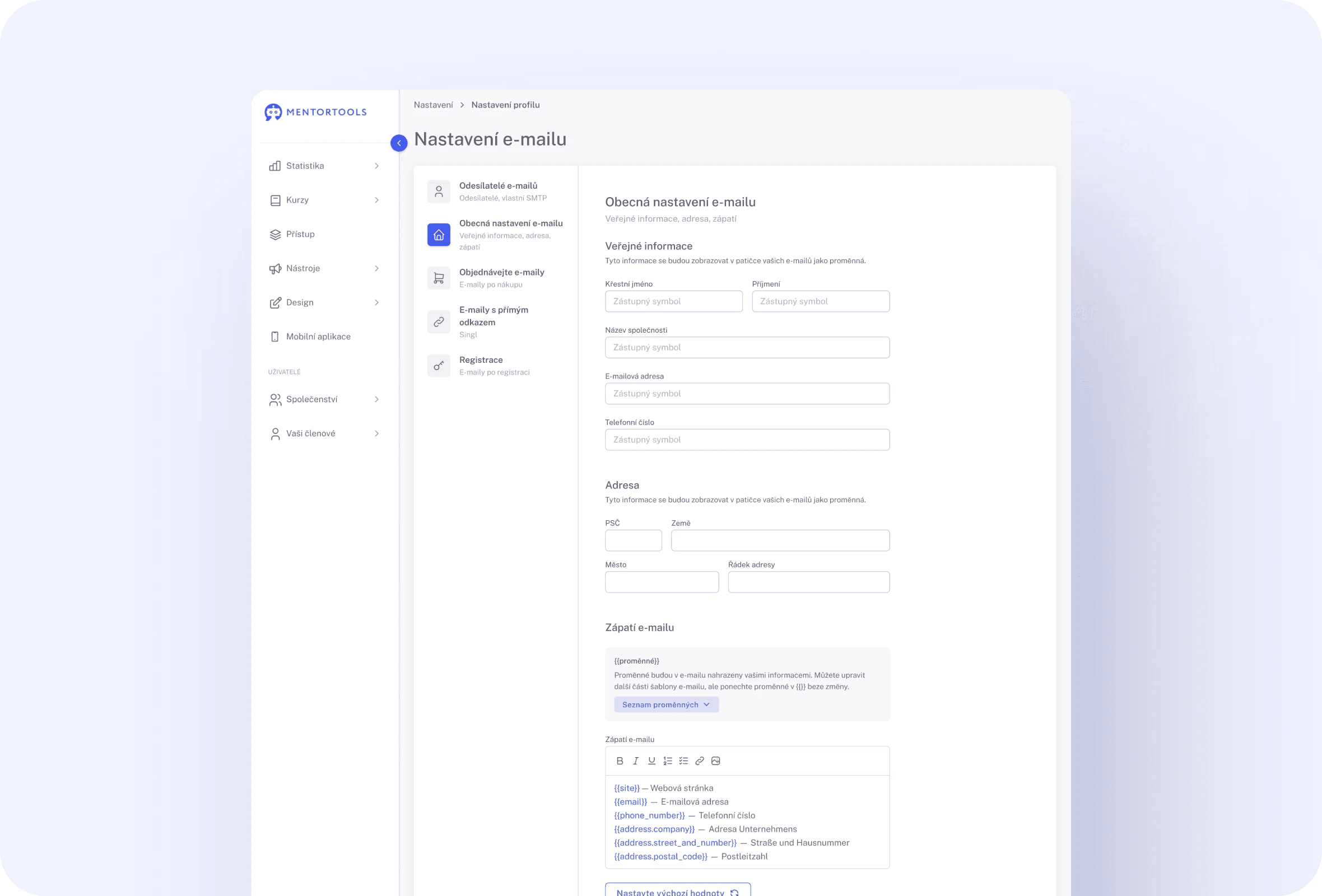 Welcome emails
