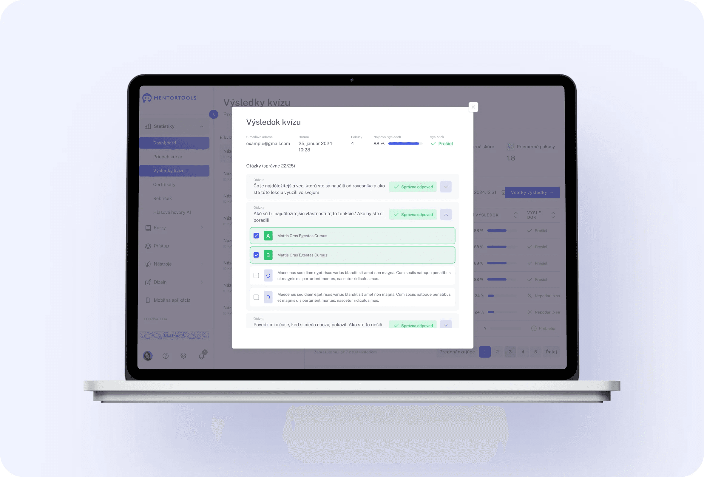 Reporting feature 2