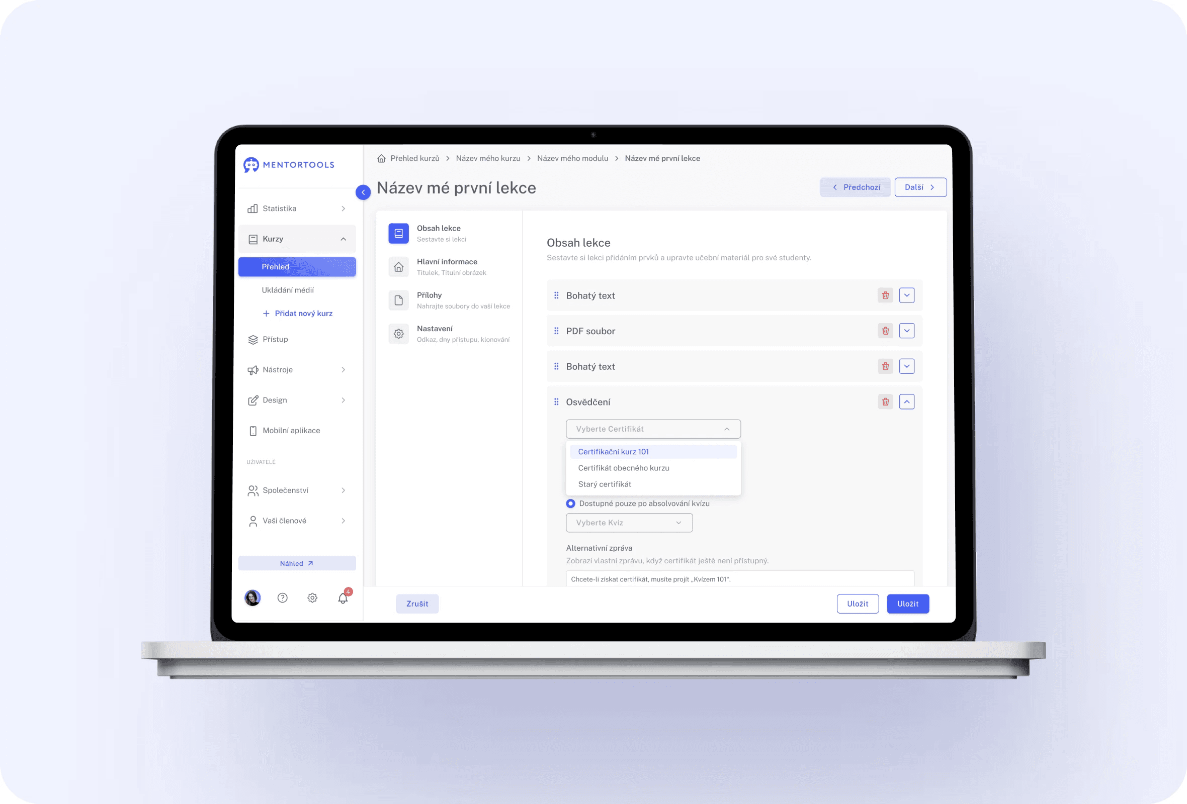 Certificates feature 2