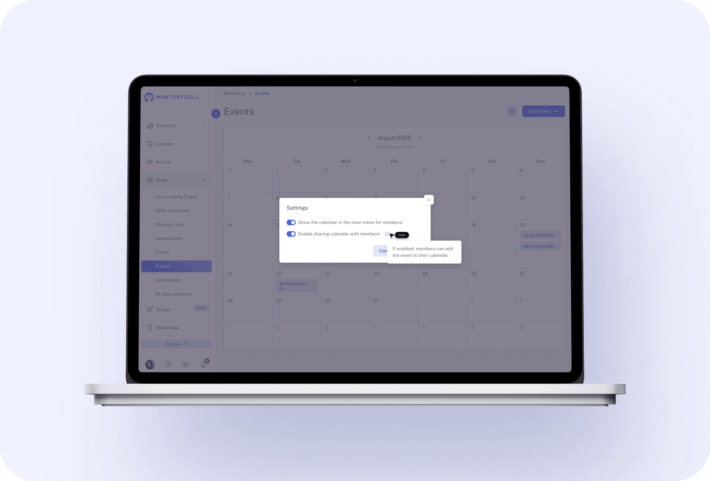 InteractivityCalendar feature 2