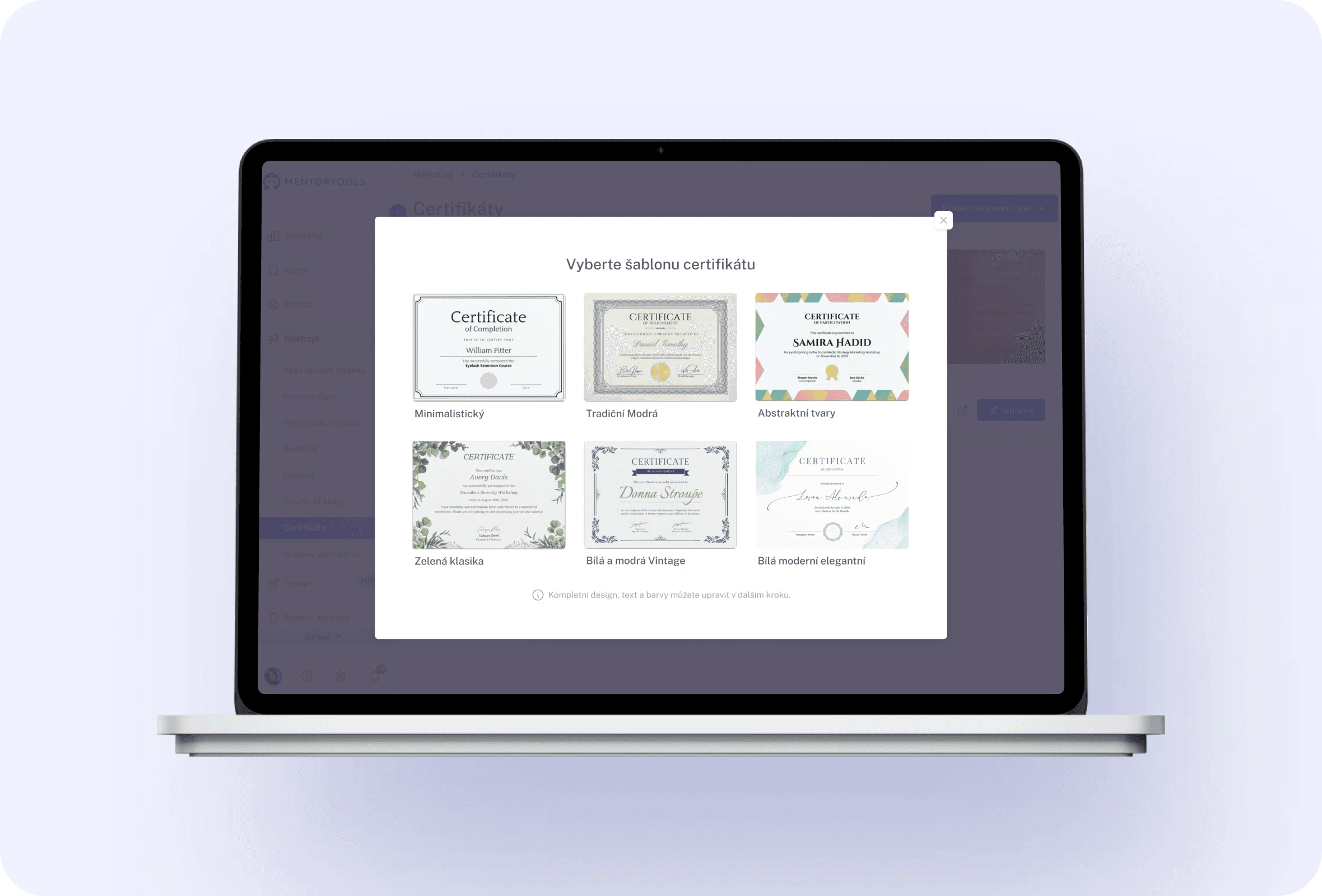 Certificates feature 3