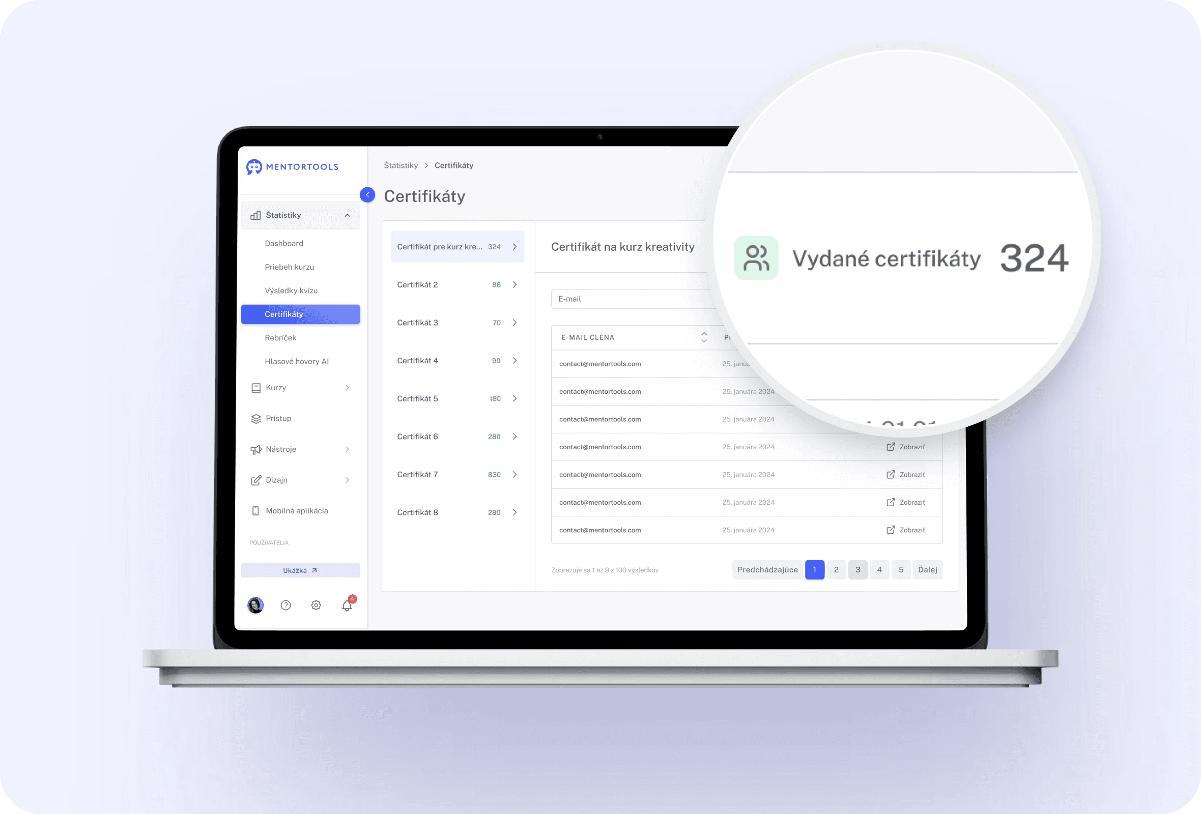 Certificates feature 4