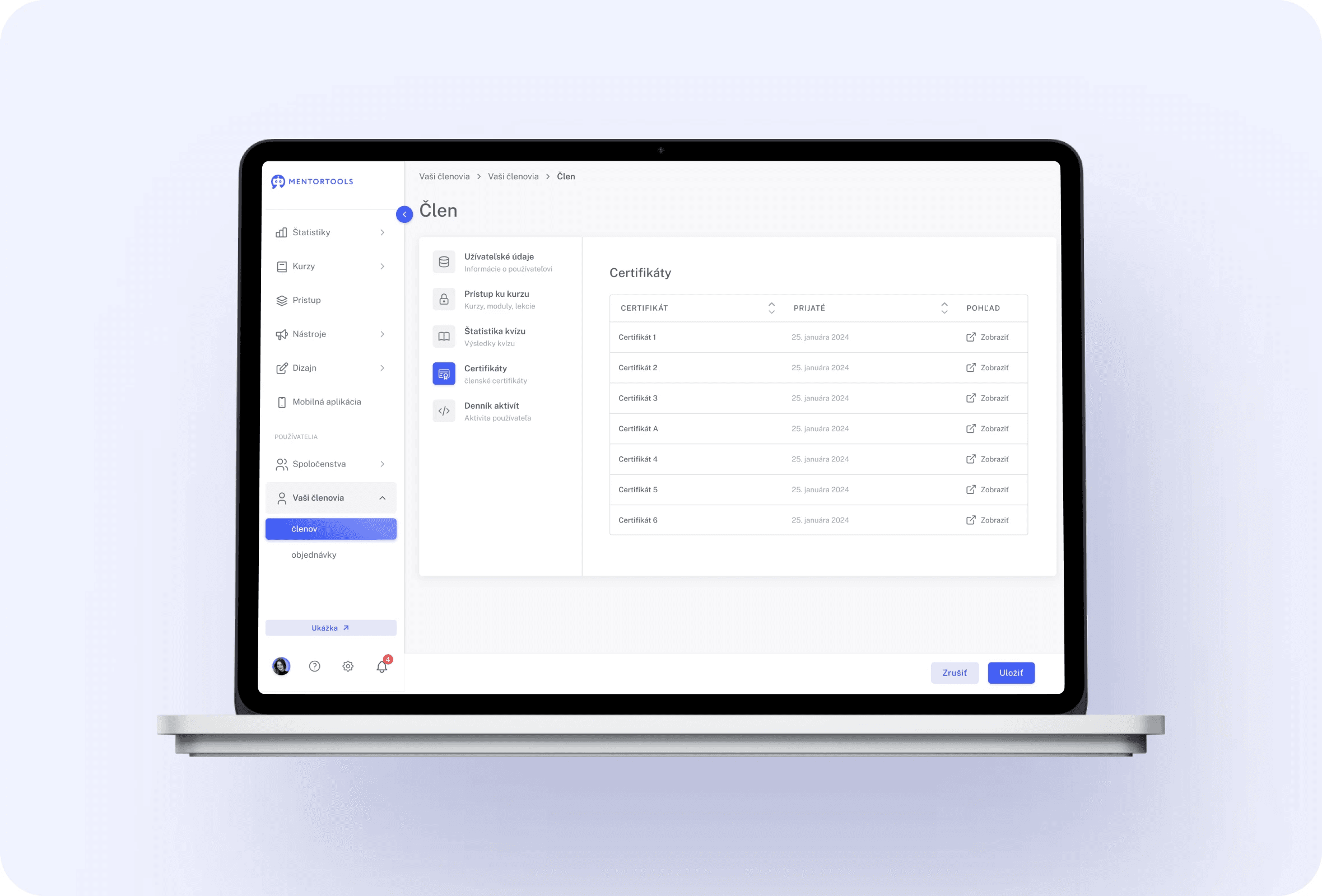 Certificates feature 5
