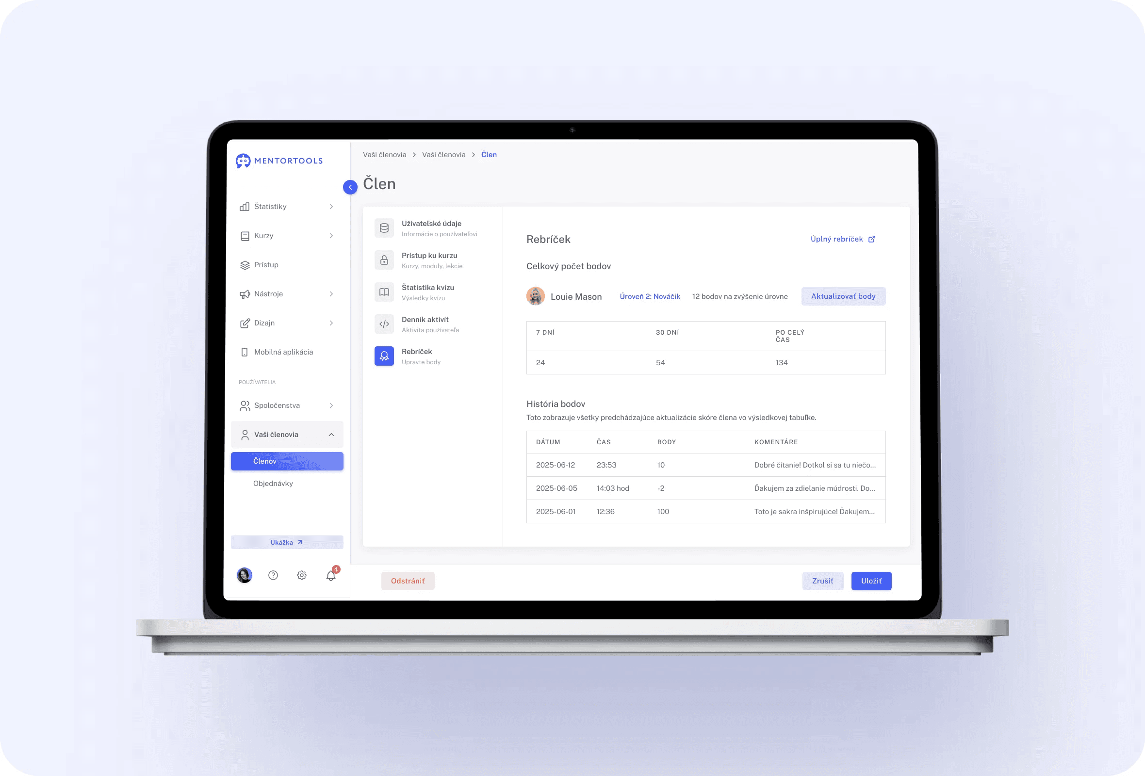 Reporting feature 6