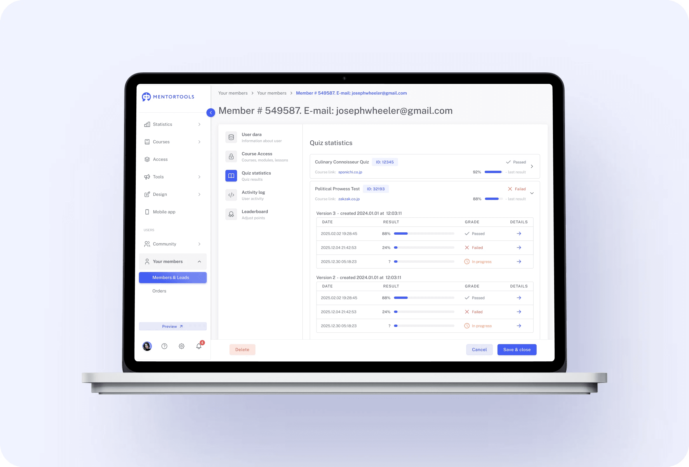 Reporting feature 7