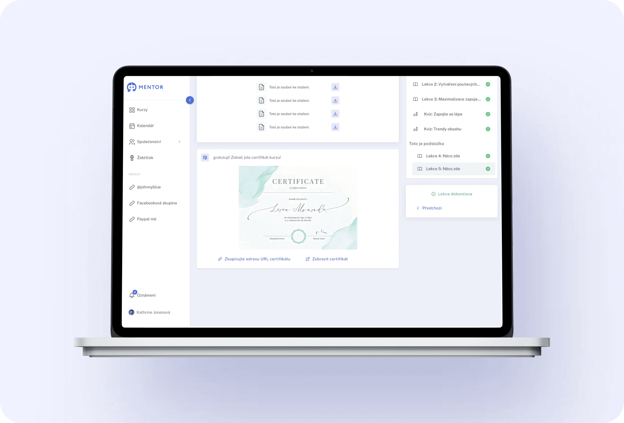 Certificates feature 7