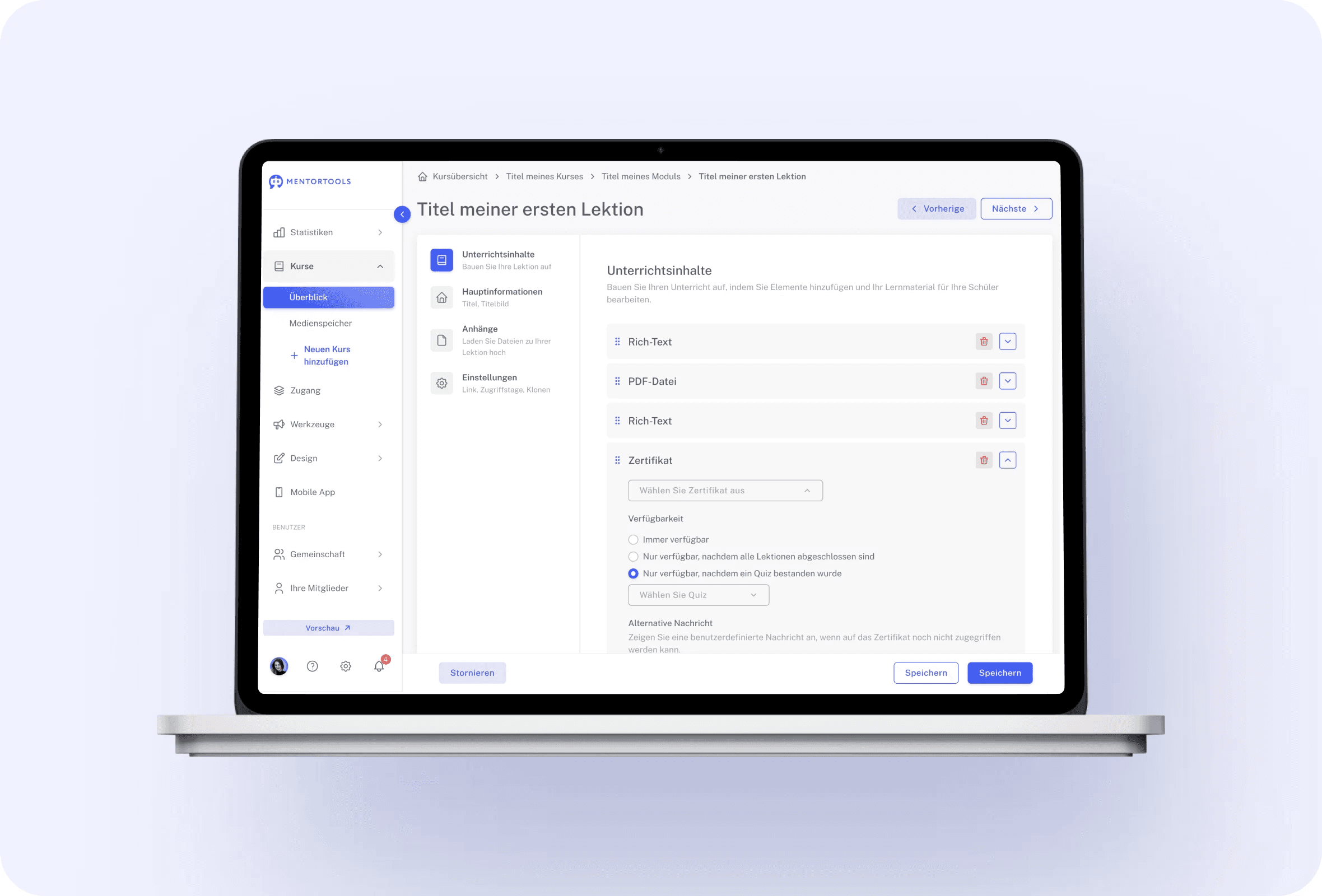 Certificates feature 8