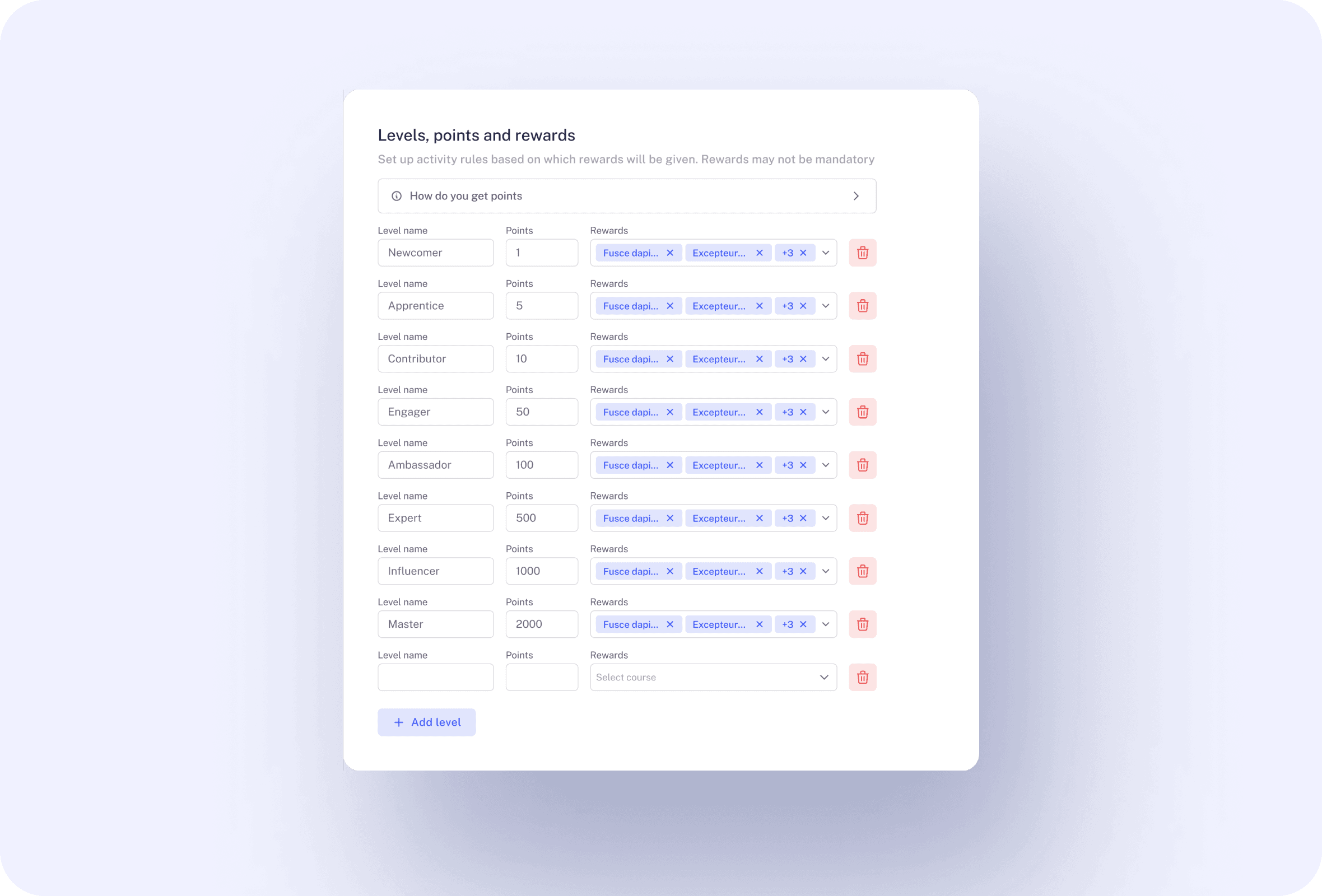 InteractivityLevels feature 3